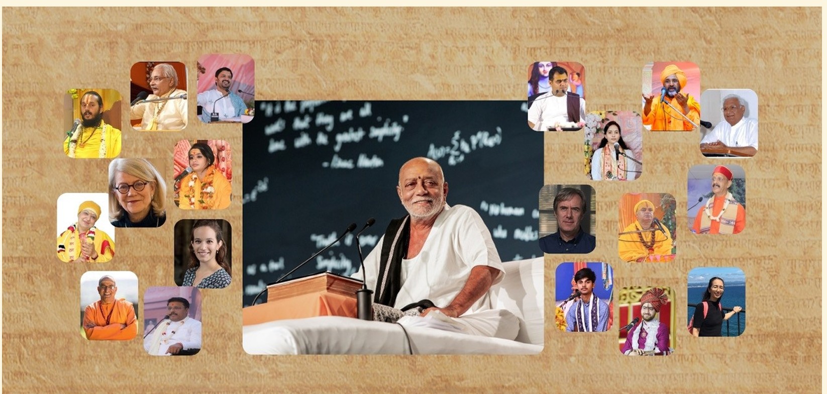 Morari Bapu and invited speakers collage